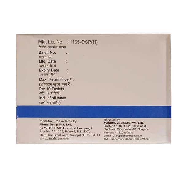 Truepride 2/1000mg Strip Of 10 Tablets