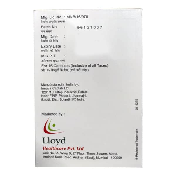 Rosloy Gold 20mg Strip Of 15 Capsules