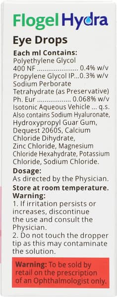 Flogel Hydra Bottle Of 10ml Eye Drops