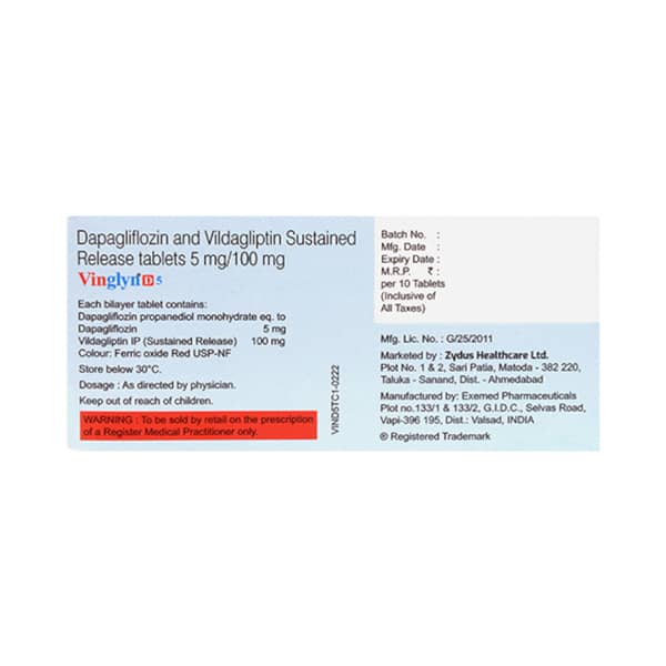 Vinglyn D 5mg Strip Of 10 Tablets