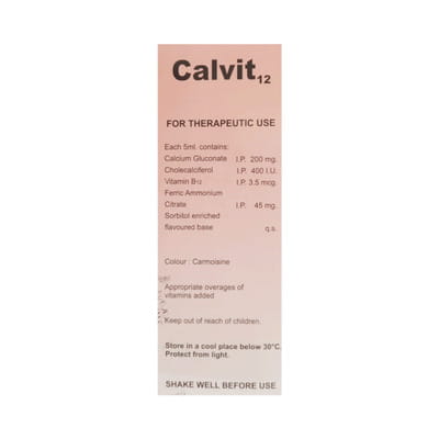 Calvit 12 Bottle Of 200ml Syrup