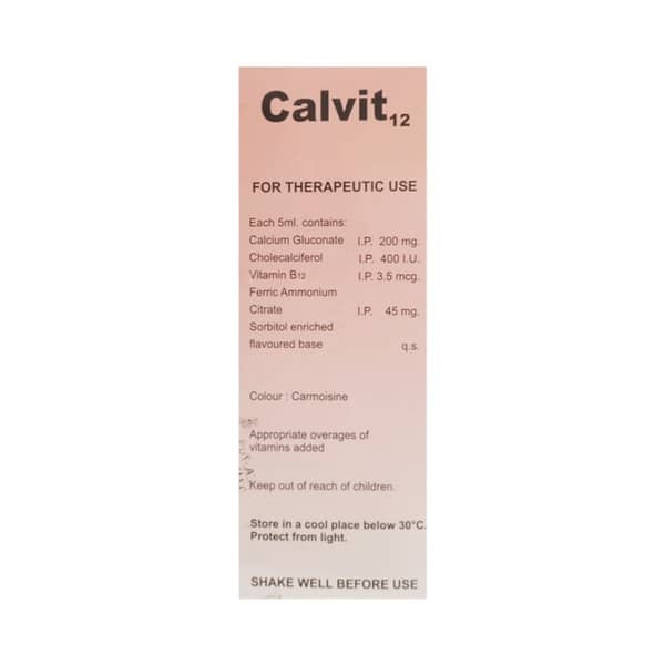 Calvit 12 Bottle Of 200ml Syrup