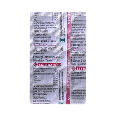 Setbrain 60mg Strip Of 10 Tablets