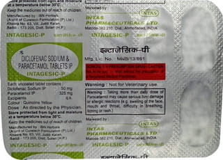 इंटाजेसिक-पी टैबलेट