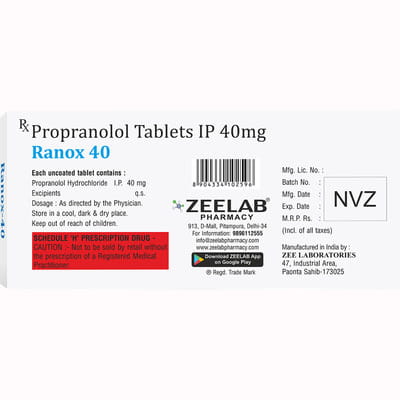 Ranox 40mg Strip Of 10 Tablets
