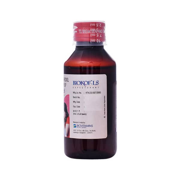 Biokof Ls Bottle Of 100ml Expectorant: Uses, Side Effects, Price ...