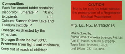 Bisonext 10mg Strip Of 15 Tablets