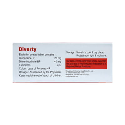 Diverty Strip Of 10 Tablets