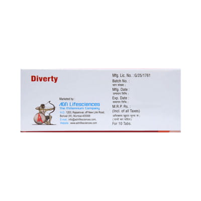 Diverty Strip Of 10 Tablets