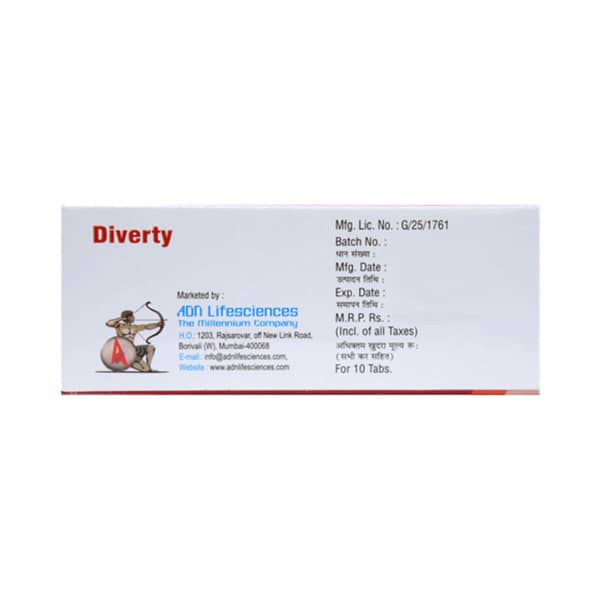 Diverty Strip Of 10 Tablets