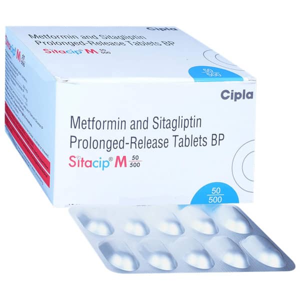 Sitacip M 50/500mg Strip Of 10 Tablets