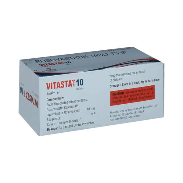 Vitastat 10mg Strip Of 10 Tablets
