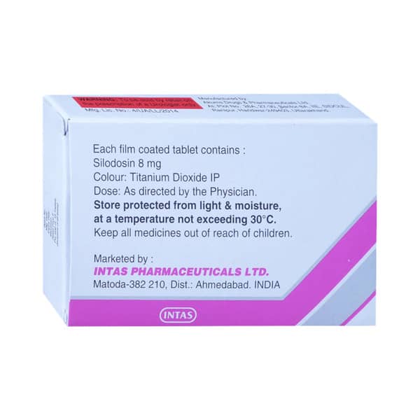 Silotime 8mg Strip Of 15 Tablets