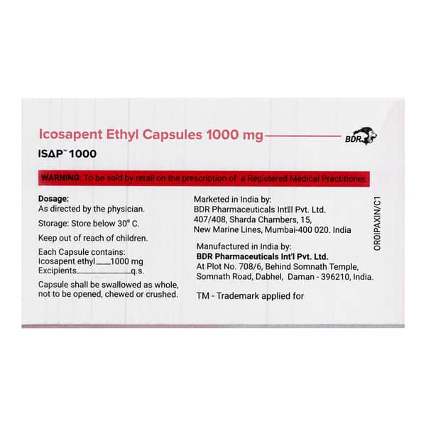 Isap 1000Mg Strip Of 4 Capsules