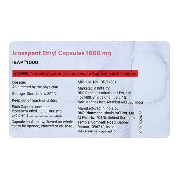 Isap 1000Mg Strip Of 4 Capsules