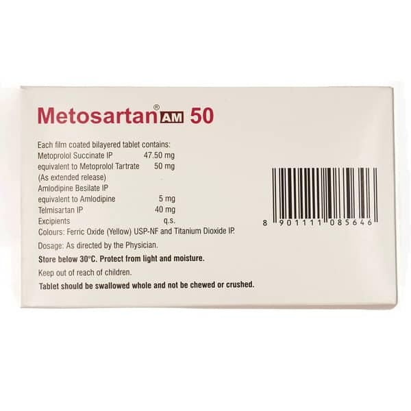 Metosartan Am 50mg Strip Of 10 Tablets