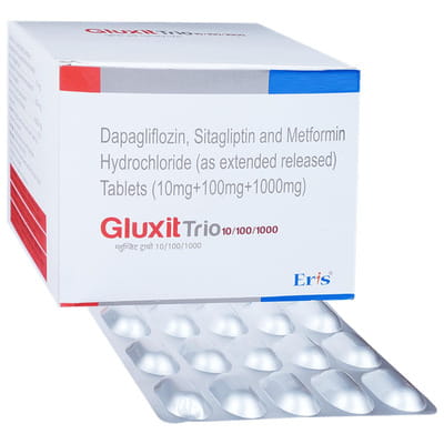 Gluxit Trio 10/100/1000mg Strip Of 15 Tablets