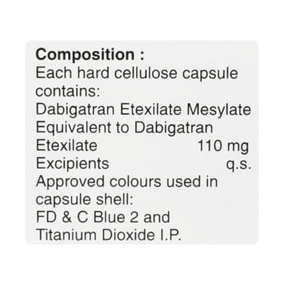 Dabigza 110mg Bottle Of 14 Capsules