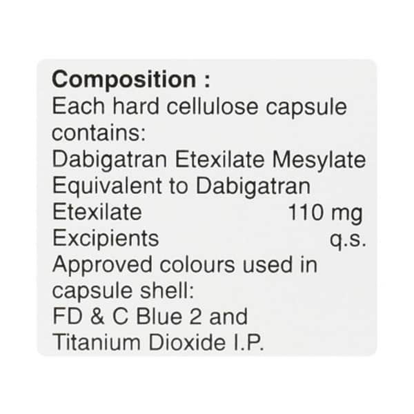 Dabigza 110mg Bottle Of 14 Capsules