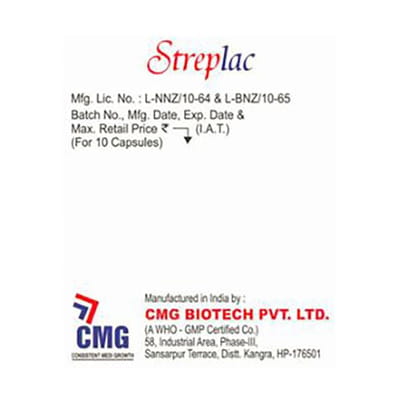 Streplac Strip Of 10 Capsules