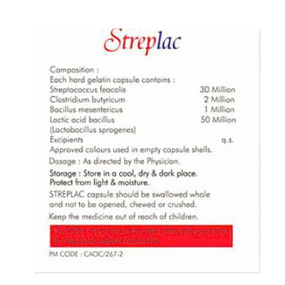 Streplac Strip Of 10 Capsules