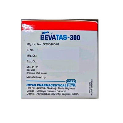 Bevatas 300mg Vial Of 12ml Solution For Infusion