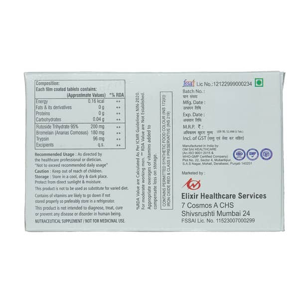 Rutozyme Strip Of 10 Tabets