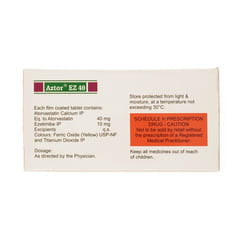 Aztor Ez 40mg Strip Of 10 Tablets: Uses, Side Effects, Price & Dosage ...