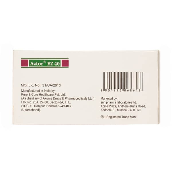 Aztor Ez 40mg Strip Of 10 Tablets