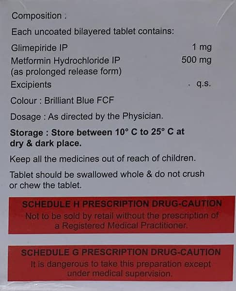 Apriglim M 1mg Strip Of 15 Tablets