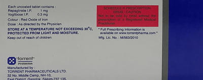 Eurepa V 1/0.3mg Strip Of 10 Tablets