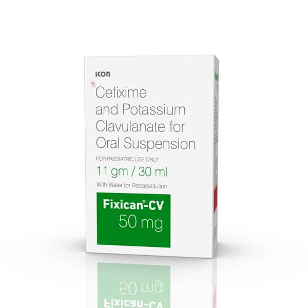 Fixican Cv 50mg Bottle Of 30ml Dry Suspension