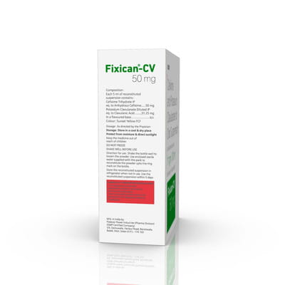 Fixican Cv 50mg Bottle Of 30ml Dry Suspension
