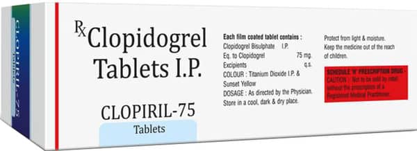 Clopiril 75mg Strip Of 10 Tablets