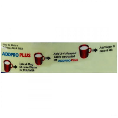 Addpro Plus Delicious Vanilla Flavour Jar Of 400gm Oral Powder