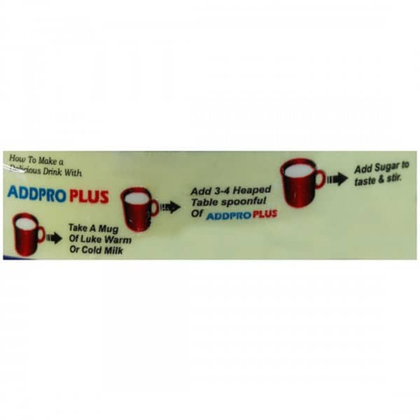 Addpro Plus Delicious Vanilla Flavour Jar Of 400gm Oral Powder