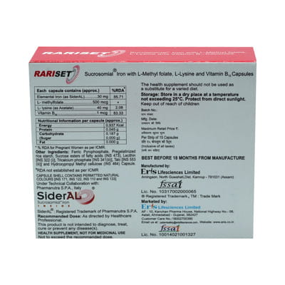 Rariset Strip Of 15 Capsules