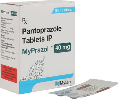 Myprazol 40mg Strip Of 10 Tablets