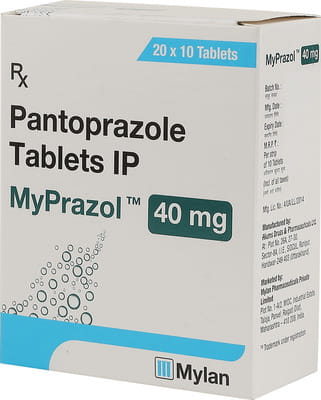 Myprazol 40mg Strip Of 10 Tablets