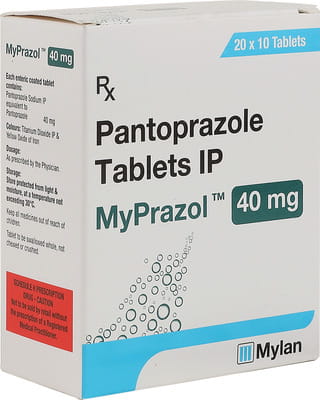Myprazol 40mg Strip Of 10 Tablets
