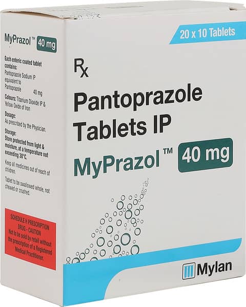 Myprazol 40Mg Strip Of 10 Tablets