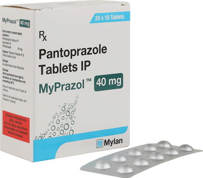 Myprazol 40mg Strip Of 10 Tablets