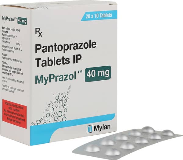 Myprazol 40Mg Strip Of 10 Tablets