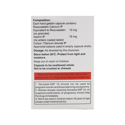 Novastat Asp 10mg Strip Of 10 Capsules