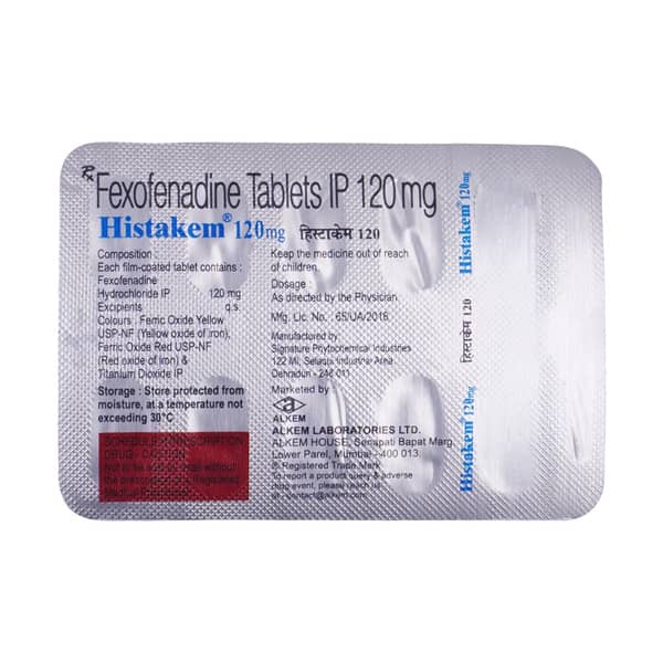 Histakem 120Mg Strip Of 10 Tablets