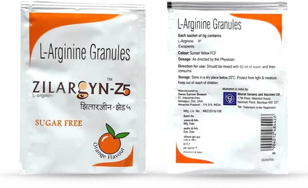 Zilargyn Z5 Sugar Free Orange Flavour Sachet 5gm Granules