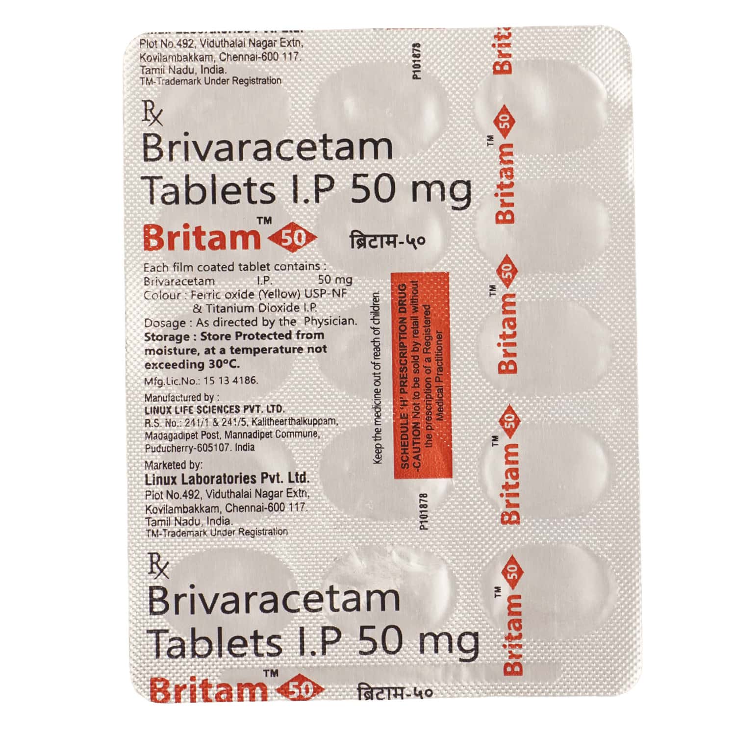 Britam 50 MG Tablet (15): Uses, Side Effects, Price & Dosage | PharmEasy