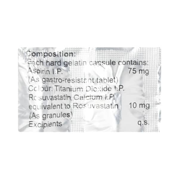 Rosutor A 10/75mg Strip Of 20 Capsules