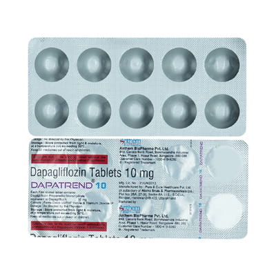 Dapatrend 10mg Strip Of 10 Tablets