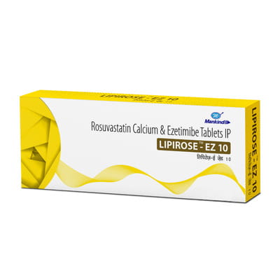 Lipirose Ez 10mg Strip Of 10 Tablets